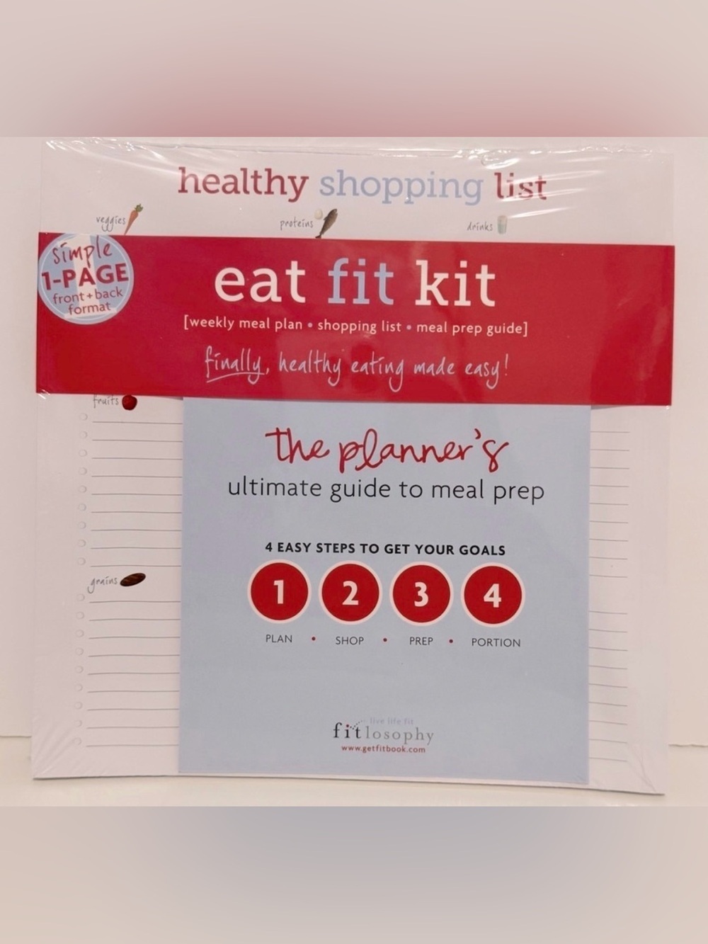 40 double sided pages- Eat Fit Kit Meal Prep Guide